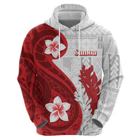 Samoa Teuila 2024 Zip Hoodie Samoan Siapo Pattern Red Version LT05 - Polynesian Pride