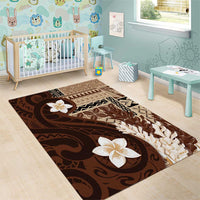 Samoa Teuila 2024 Area Rug Samoan Siapo Pattern Brown Version LT05 - Polynesian Pride