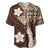 Samoa Teuila 2024 Baseball Jersey Samoan Siapo Pattern Brown Version