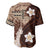 Samoa Teuila 2024 Baseball Jersey Samoan Siapo Pattern Brown Version