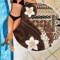 Samoa Teuila 2024 Beach Blanket Samoan Siapo Pattern Brown Version LT05 - Polynesian Pride