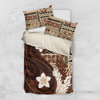 Samoa Teuila 2024 Bedding Set Samoan Siapo Pattern Brown Version LT05 US Twin 172cm x 218cm Brown - Polynesian Pride