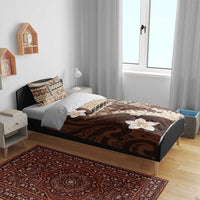 Samoa Teuila 2024 Bedding Set Samoan Siapo Pattern Brown Version LT05 - Polynesian Pride
