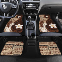 Samoa Teuila 2024 Car Mats Samoan Siapo Pattern Brown Version LT05 Set 4pcs Brown - Polynesian Pride
