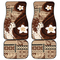 Samoa Teuila 2024 Car Mats Samoan Siapo Pattern Brown Version LT05 - Polynesian Pride