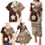 Samoa Teuila 2024 Family Matching Puletasi and Hawaiian Shirt Samoan Siapo Pattern Brown Version