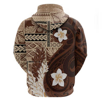 Samoa Teuila 2024 Hoodie Samoan Siapo Pattern Brown Version LT05 - Polynesian Pride