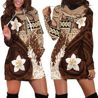 Samoa Teuila 2024 Hoodie Dress Samoan Siapo Pattern Brown Version LT05 - Polynesian Pride