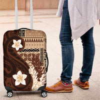 Samoa Teuila 2024 Luggage Cover Samoan Siapo Pattern Brown Version LT05 Brown - Polynesian Pride