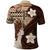 Samoa Teuila 2024 Polo Shirt Samoan Siapo Pattern Brown Version