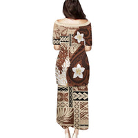 Samoa Teuila 2024 Puletasi Samoan Siapo Pattern Brown Version LT05 - Polynesian Pride