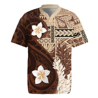 Samoa Teuila 2024 Rugby Jersey Samoan Siapo Pattern Brown Version LT05 Brown - Polynesian Pride