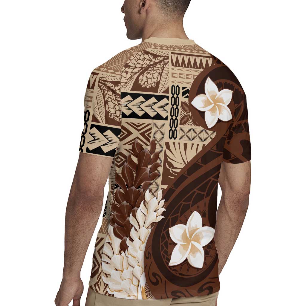 Samoa Teuila 2024 Rugby Jersey Samoan Siapo Pattern Brown Version LT05 - Polynesian Pride