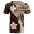 Samoa Teuila 2024 T Shirt Samoan Siapo Pattern Brown Version