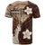 Samoa Teuila 2024 T Shirt Samoan Siapo Pattern Brown Version