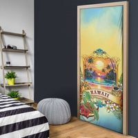 Aloha Hawaii Turtle Door Cover Retro Style LT05 - Polynesian Pride