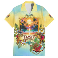 Aloha Hawaii Turtle Hawaiian Shirt Retro Style LT05 Beige - Polynesian Pride