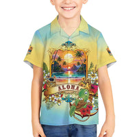 Aloha Hawaii Turtle Hawaiian Shirt Retro Style LT05 - Polynesian Pride