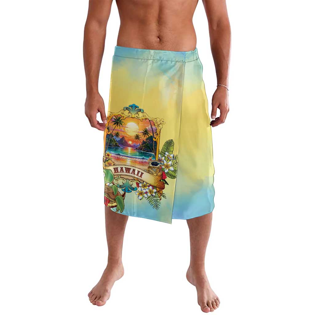Aloha Hawaii Turtle Lavalava Retro Style LT05 Beige - Polynesian Pride