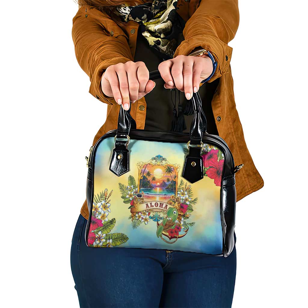 Aloha Hawaii Turtle Shoulder Handbag Retro Style LT05 One Size Beige - Polynesian Pride