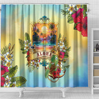 Aloha Hawaii Turtle Shower Curtain Retro Style LT05 - Polynesian Pride