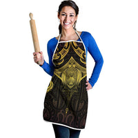 New Zealand Aotearoa Apron Maori Manta Ray Moko Gold LT05 - Polynesian Pride