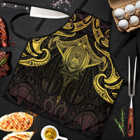 New Zealand Aotearoa Apron Maori Manta Ray Moko Gold LT05 Gold - Polynesian Pride