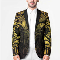 New Zealand Aotearoa Blazer Maori Manta Ray Moko Gold LT05 - Polynesian Pride