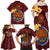 Papua New Guinea Gulf Province Family Matching Off Shoulder Maxi Dress and Hawaiian Shirt Mix Coat Of Arms Polynesian Pattern LT05 - Polynesian Pride