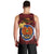 Papua New Guinea Gulf Province Men Tank Top Mix Coat Of Arms Polynesian Pattern LT05 - Polynesian Pride