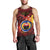 Papua New Guinea Gulf Province Men Tank Top Mix Coat Of Arms Polynesian Pattern LT05 - Polynesian Pride