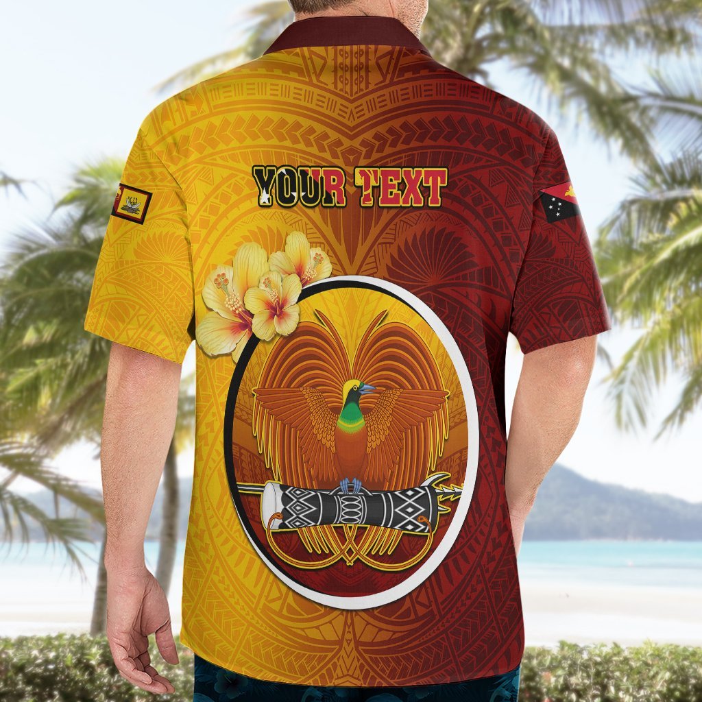 Personalized Papua New Guinea Western Province Hawaiian Shirt Mix Coat Of Arms Polynesian Pattern LT05 - Polynesian Pride