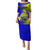 Papua New Guinea Morobe Province Family Matching Puletasi Dress and Hawaiian Shirt Mix Coat Of Arms Polynesian Pattern LT05 Mom's Dress Yellow - Polynesian Pride