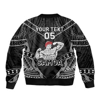 Custom Samoa Wrestling Bomber Jacket Samoan Wrestler Ulafala Style LT05 - Polynesian Pride
