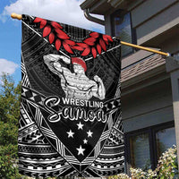 Samoa Wrestling Garden Flag Samoan Wrestler Ulafala Style LT05 - Polynesian Pride