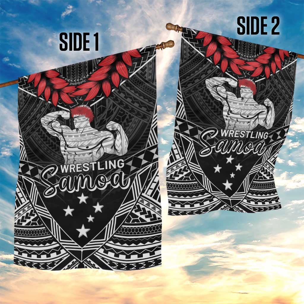 Samoa Wrestling Garden Flag Samoan Wrestler Ulafala Style LT05 - Polynesian Pride