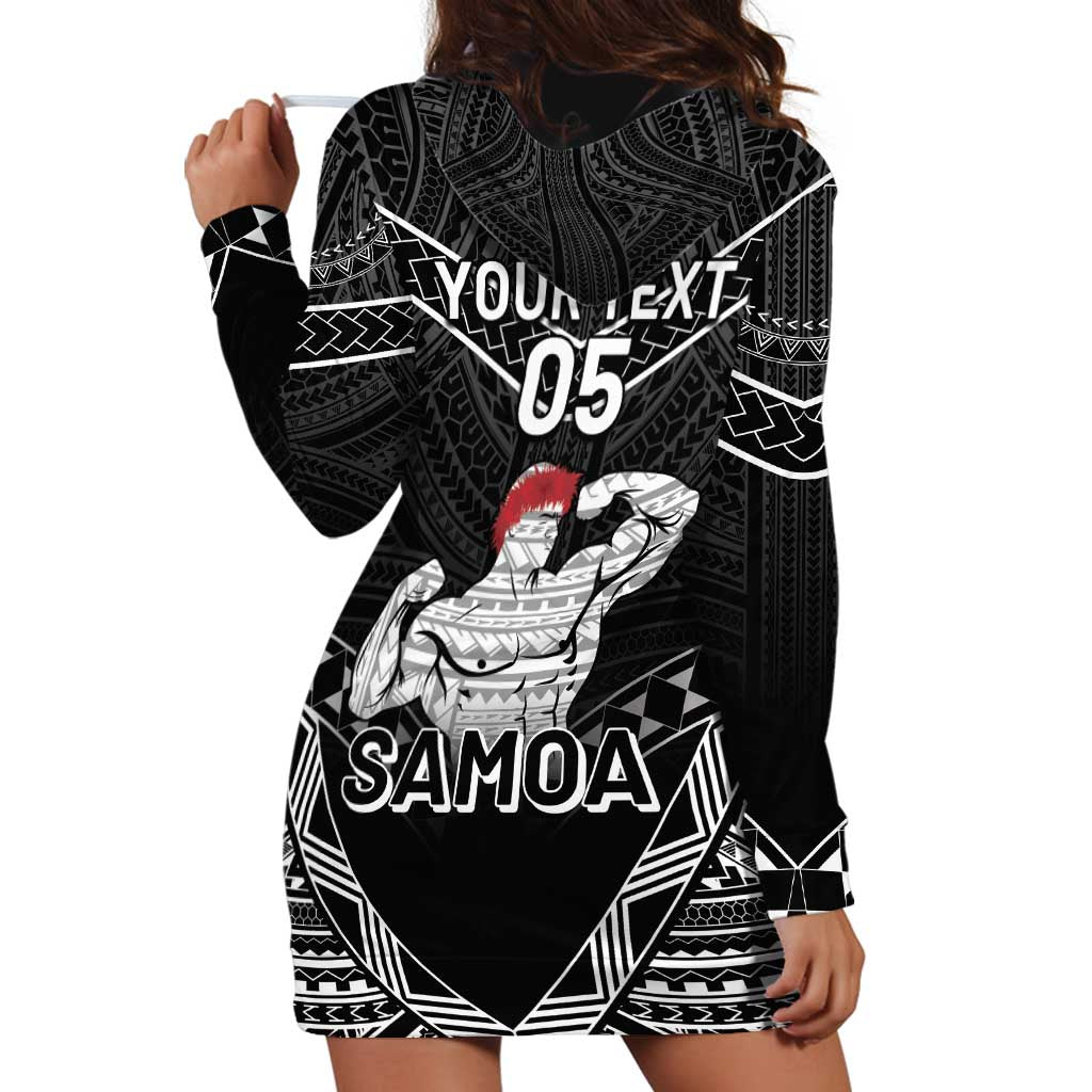Custom Samoa Wrestling Hoodie Dress Samoan Wrestler Ulafala Style LT05 - Polynesian Pride