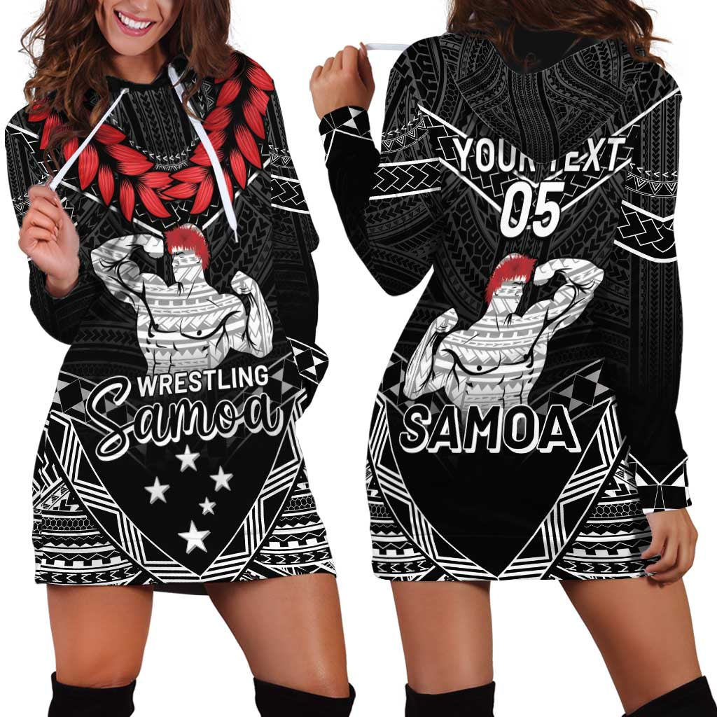 Custom Samoa Wrestling Hoodie Dress Samoan Wrestler Ulafala Style LT05 - Polynesian Pride