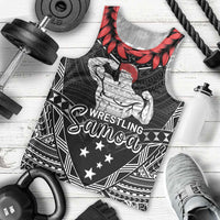 Custom Samoa Wrestling Men Tank Top Samoan Wrestler Ulafala Style LT05 - Polynesian Pride