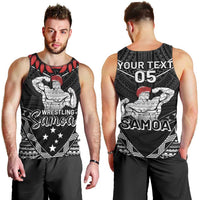 Custom Samoa Wrestling Men Tank Top Samoan Wrestler Ulafala Style LT05 - Polynesian Pride