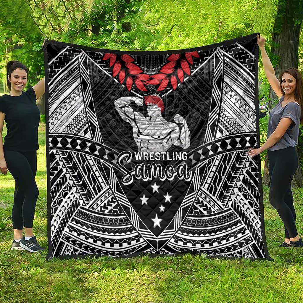 Samoa Wrestling Quilt Samoan Wrestler Ulafala Style LT05 - Polynesian Pride