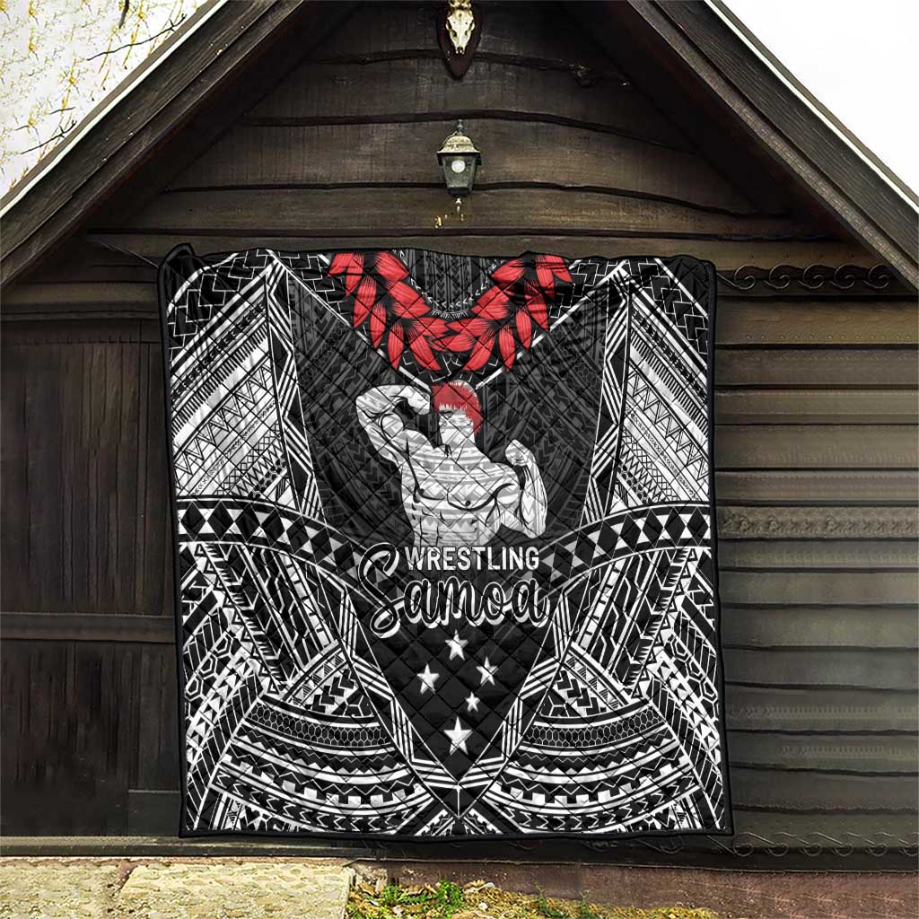 Samoa Wrestling Quilt Samoan Wrestler Ulafala Style LT05 - Polynesian Pride