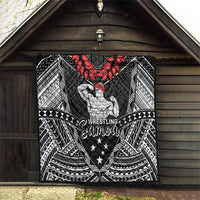 Samoa Wrestling Quilt Samoan Wrestler Ulafala Style LT05 - Polynesian Pride