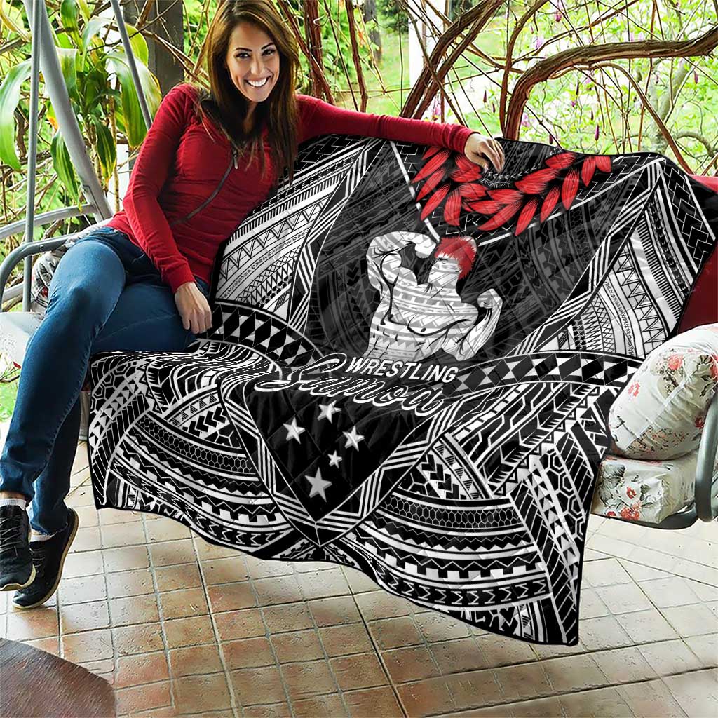 Samoa Wrestling Quilt Samoan Wrestler Ulafala Style LT05 - Polynesian Pride