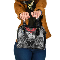 Samoa Wrestling Shoulder Handbag Samoan Wrestler Ulafala Style LT05 One Size Black - Polynesian Pride