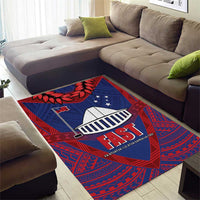 FAST Party Samoa Area Rug Samoan Coat Of Arms Ulafala Style LT05 - Polynesian Pride