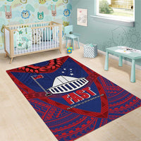 FAST Party Samoa Area Rug Samoan Coat Of Arms Ulafala Style LT05 - Polynesian Pride