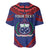 Personalised FAST Party Samoa Baseball Jersey Samoan Coat Of Arms Ulafala Style