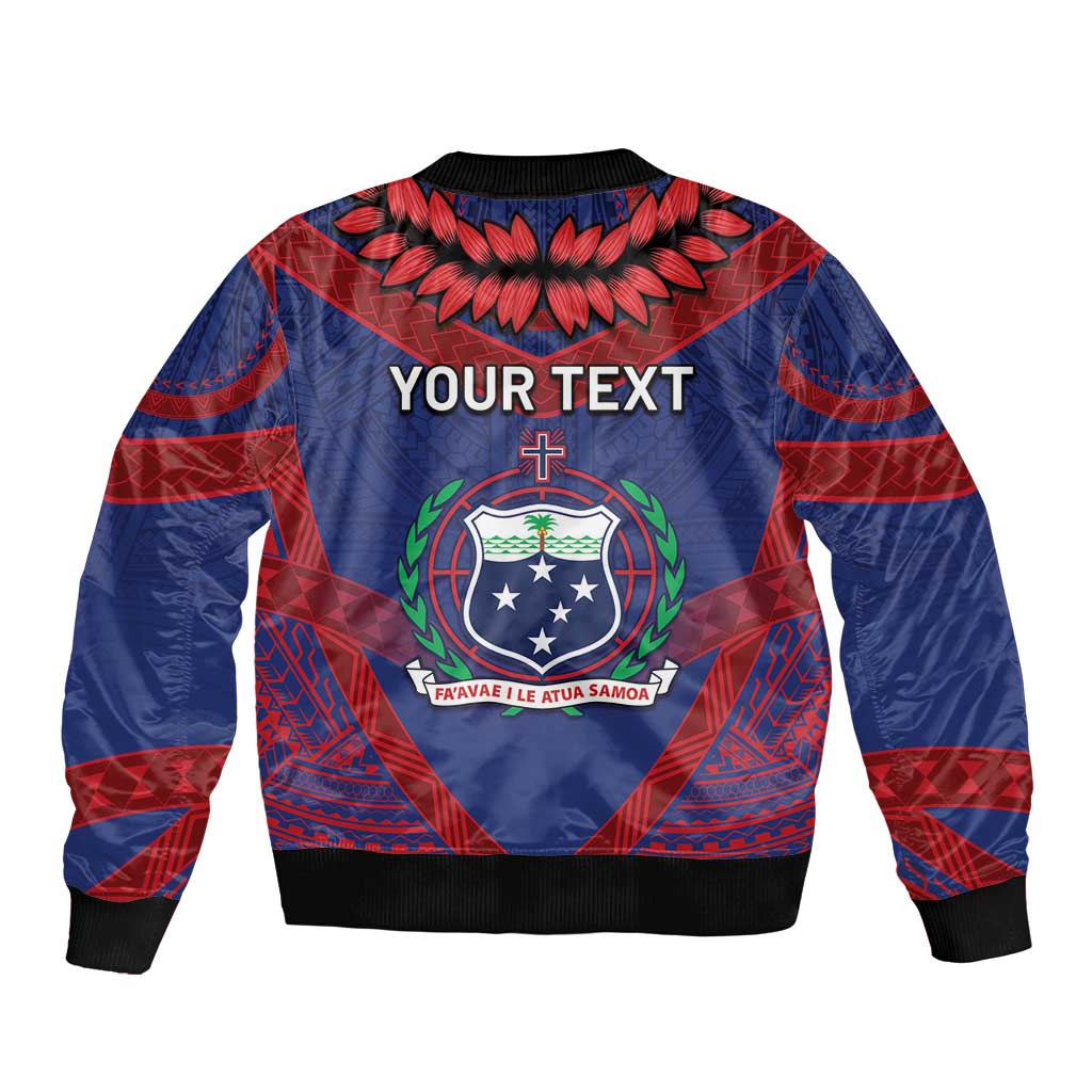 Personalised FAST Party Samoa Bomber Jacket Samoan Coat Of Arms Ulafala Style LT05 - Polynesian Pride