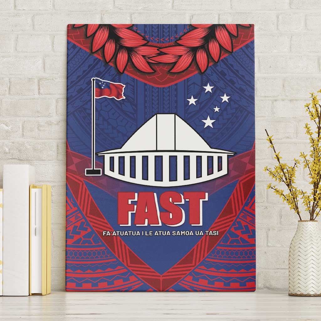 FAST Party Samoa Canvas Wall Art Samoan Coat Of Arms Ulafala Style